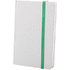 Kirjasin Yakis notebook, valkoinen, vihreä liikelahja logopainatuksella