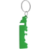 Korkinavaaja Peterby bottle opener keyring, vihreä liikelahja logopainatuksella