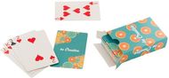 Korttipakka CreaCard custom playing cards, valkoinen liikelahja logopainatuksella