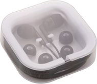Korvakuulokkeet Celody USB-C earphones, musta liikelahja logopainatuksella