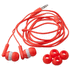 Korvakuulokkeet Cort earphones, valkoinen, punainen lisäkuva 1