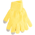 Kosketusnäytön käsine Actium touch screen gloves, harmaa, keltainen liikelahja logopainatuksella