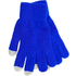 Kosketusnäytön käsine Actium touch screen gloves, sininen, harmaa liikelahja logopainatuksella