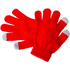 Kosketusnäytön käsine Pigun touch screen gloves for kids, harmaa, punainen liikelahja logopainatuksella