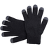 Kosketusnäytön käsine Tellar touch screen gloves, harmaa, musta liikelahja logopainatuksella