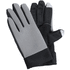 Kosketusnäytön käsine Vanzox touch sport gloves, harmaa, musta liikelahja logopainatuksella
