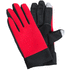 Kosketusnäytön käsine Vanzox touch sport gloves, musta, punainen liikelahja logopainatuksella