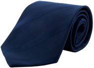 Kravatti Stripes necktie, tummansininen liikelahja logopainatuksella