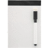 Kuivana pyyhdittävä rihvelitaulu Yupit magnetic note board, valkoinen, musta liikelahja logopainatuksella