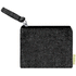 Kukkaro Fontix cotton purse, musta liikelahja logopainatuksella