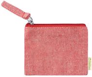 Kukkaro Fontix cotton purse, punainen liikelahja logopainatuksella