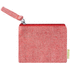 Kukkaro Fontix cotton purse, punainen liikelahja logopainatuksella