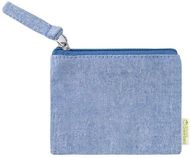 Kukkaro Fontix cotton purse, sininen liikelahja logopainatuksella