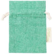 Kukkarot Dratinix cotton gift bag, vihreä liikelahja logopainatuksella