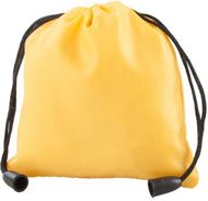 Kukkarot Kiping pouch, keltainen, musta liikelahja logopainatuksella
