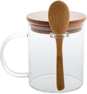 Kuppi Kipal glass mug, luonnollinen liikelahja logopainatuksella