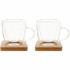 Kuppi Mocaboo glass espresso cup set, luonnollinen, läpinäkyvä lisäkuva 1