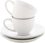 Kuppi Mocca espresso cup set, valkoinen liikelahja logopainatuksella