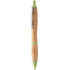 Kuulakynä Bambery bamboo ballpoint pen, luonnollinen, vihreä liikelahja logopainatuksella