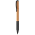 Kuulakynä Bripp bamboo ballpoint pen, luonnollinen, musta liikelahja logopainatuksella