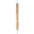 Kuulakynä Coldery bamboo ballpoint pen, valkoinen, luonnollinen liikelahja logopainatuksella