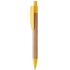 Kuulakynä Colothic bamboo ballpoint pen, luonnollinen, keltainen liikelahja logopainatuksella