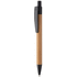 Kuulakynä Colothic bamboo ballpoint pen, luonnollinen, musta liikelahja logopainatuksella