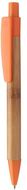 Kuulakynä Colothic bamboo ballpoint pen, luonnollinen, oranssi liikelahja logopainatuksella