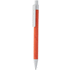 Kuulakynä Ecolour ballpoint pen, valkoinen, oranssi liikelahja logopainatuksella