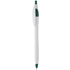 Kuulakynä Finball ballpoint pen, valkoinen, vihreä liikelahja logopainatuksella