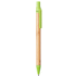 Kuulakynä Roak bamboo ballpoint pen, kalkinvihreä liikelahja logopainatuksella