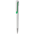 Kuulakynä Rubri ballpoint pen, valkoinen, vihreä liikelahja logopainatuksella