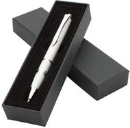 Kuulakynä Saturn ballpoint pen, valkoinen liikelahja logopainatuksella