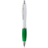 Kuulakynä Wumpy ballpoint pen, valkoinen, vihreä liikelahja logopainatuksella