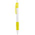 Kuulakynä Zufer ballpoint pen, valkoinen, keltainen liikelahja logopainatuksella