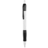 Kuulakynä Zufer ballpoint pen, valkoinen, musta liikelahja logopainatuksella