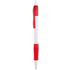 Kuulakynä Zufer ballpoint pen, valkoinen, punainen liikelahja logopainatuksella