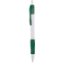 Kuulakynä Zufer ballpoint pen, valkoinen, vihreä liikelahja logopainatuksella
