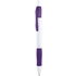 Kuulakynä Zufer ballpoint pen, valkoinen, violetti liikelahja logopainatuksella