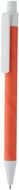Kuulakynä Ecolour ballpoint pen, valkoinen, oranssi liikelahja logopainatuksella
