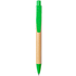 Kuulakynä Heloix bamboo ballpoint pen, luonnollinen, vihreä lisäkuva 1