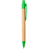 Kuulakynä Heloix bamboo ballpoint pen, luonnollinen, vihreä lisäkuva 2
