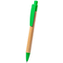 Kuulakynä Heloix bamboo ballpoint pen, luonnollinen, vihreä lisäkuva 3