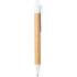 Kuulakynä Heloix bamboo ballpoint pen, valkoinen, luonnollinen lisäkuva 2