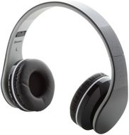 Kuulokkeet Darsy bluetooth headphones, valkoinen, musta liikelahja logopainatuksella