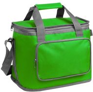 Kylmäkotelo Kardil cooler bag, harmaa, vihreä liikelahja logopainatuksella