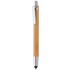 Kynä ilman mustetta Tashania Black bamboo touch ballpoint pen, luonnollinen liikelahja logopainatuksella