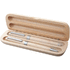 Kynäkotelo Nawodu wooden pen set, luonnollinen liikelahja logopainatuksella