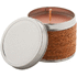 Kynttilä Shiva scented candle, chocolate, harmaa, ruskea liikelahja logopainatuksella