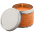 Kynttilä Shiva scented candle, orange, harmaa, oranssi liikelahja logopainatuksella
